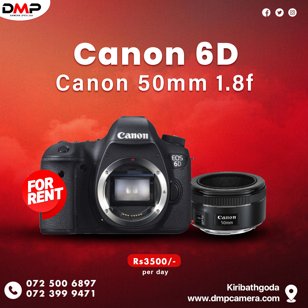Canon 6D with 50mm 1.8f - DMP CAMERA