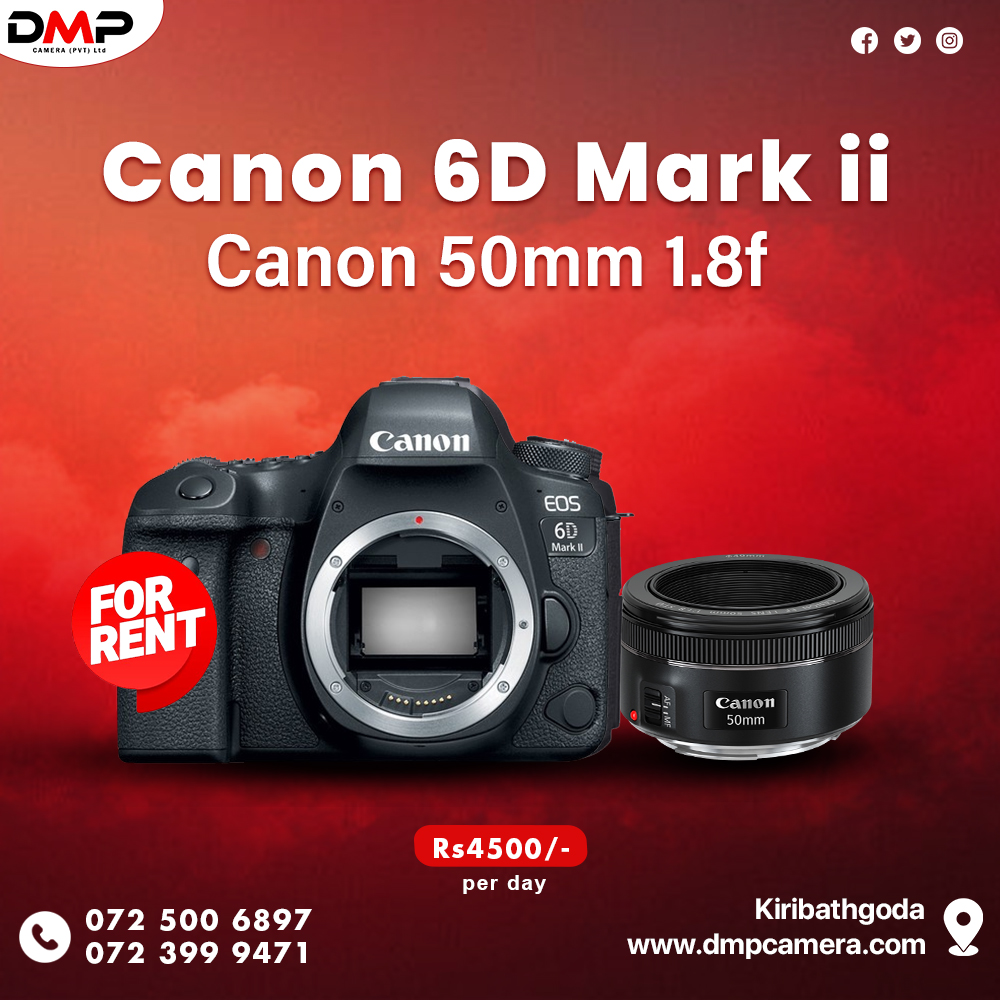 Canon 6D Mark ii with 50mm 1.8f - DMP CAMERA Canon 6D Mark ii with 50mm 1.8f - DMP CAMERA