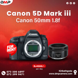 Canon 5D Mark iii with 50mm 1.8f