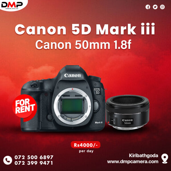 Canon 5D Mark iii with 50mm 1.8f